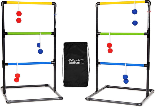 Ladder Toss Game Set with 6 Soft Bolo Balls & Carrying Case for Outdoors