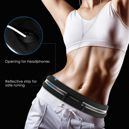 Sports Running Belt with Dual Pockets for Phone, Workout & Outdoor Fitness