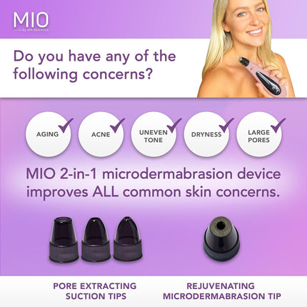 MIO Diamond Tip Microdermabrasion – Blackhead Remover & Pore Cleanser