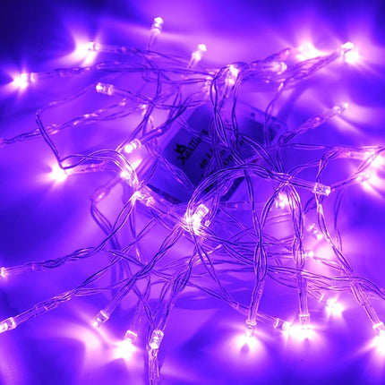 Purple 40 LED Fairy Light String, Battery-Powered for Christmas, Wedding & Party Decor