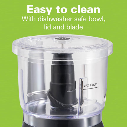 3-Cup Electric Chopper – 350W Mini Food Processor for Mincing & Puree