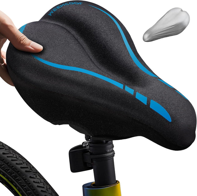 Bike Seat Cushion Gel Padded Cover for Men Women Fits Peloton Bike 11x7