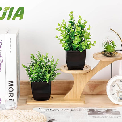 2pcs Artificial Plants for Bathroom Bedroom Kitchen Shelf Decoration