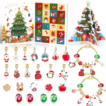 2025 Advent Calendar – 24 Days with DIY Jewelry Charms & Xmas Tree Decor