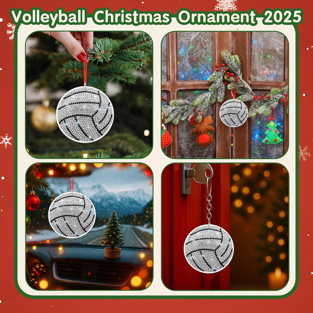Volleyball Tree Ornament – Christmas Decoration for Volleyball Fans