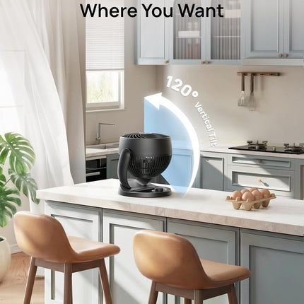 12 Inch Quiet Table Fan 3 Speed Air Circulator for Bedroom Office Kitchen Home