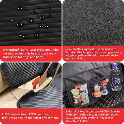 Car Seat Protector – Durable, Waterproof, Thick Padding, Leather Reinforced Corners