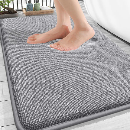 Memory Foam Bath Mat Rug 30x20, Soft Absorbent Non-Slip Bathroom Carpet