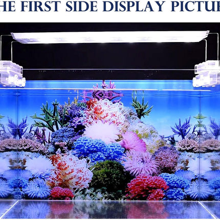 Aquarium Background Sticker 15.7 x 40 Inch PVC Fish Tank Seaweed Plant Wallpaper