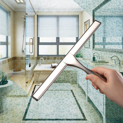 Shower Squeegee 10 Inch – Stainless Steel, Ideal for Shower Doors, Windows, Car