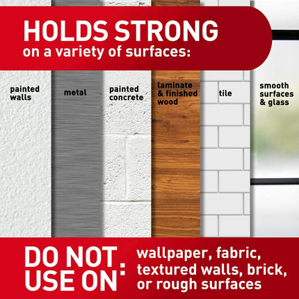 16-Pack Small Wire Hooks with Adhesive Strips – Damage-Free Hanging