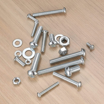 1080-Piece Metric Screw, Bolt & Nut Assortment Kit M3-M6 with Washers