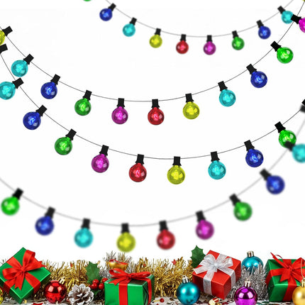 2D Flat Light Bulb Garland Kit | Colorful Christmas Party Decoration Banner