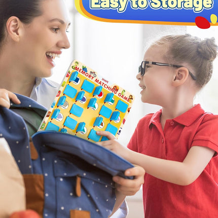 Matching Memory Game – Travel & Board Toy for Kids Ages 3–8