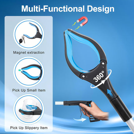 Extra Long Grabber Reacher – 32" Foldable Gripper for Trash, Recovery & Gifts