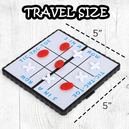 Travel Board Game Set 4 Pack Classic Magnetic Games with Pieces for Kids