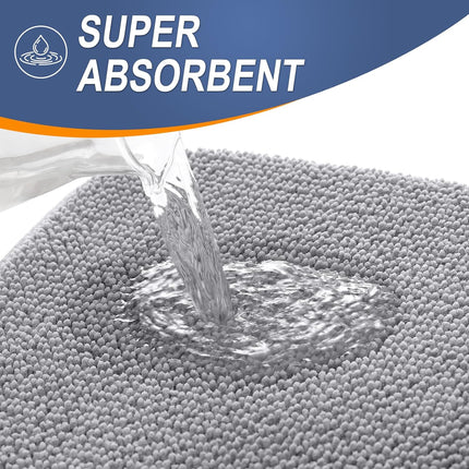 Memory Foam Bath Mat Rug 30x20, Soft Absorbent Non-Slip Bathroom Carpet
