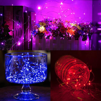 12 Pack Battery Operated Fairy Lights 7FT 20 LED Mini String Multicolor