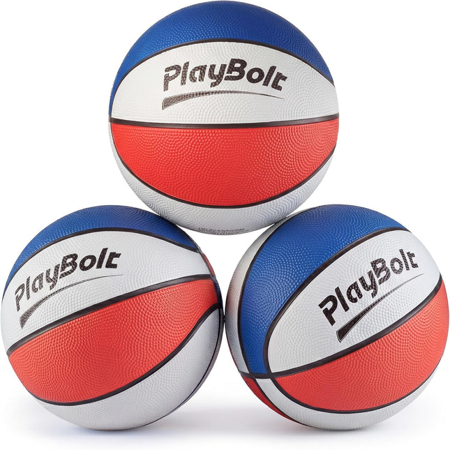 3 Pack Size 3 Mini Basketball Set with Pump for Kids Indoor Outdoor Play
