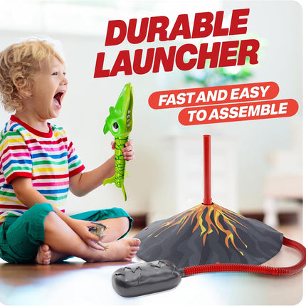 Blast Dinosaur Toy Rocket Launcher Outdoor Kids Toy Ages 3-8 Boy Birthday Gift