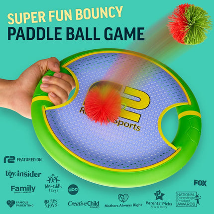 Bouncy Paddle and Ball Catch Game Soft Foam Outdoor Indoor Toy Kids