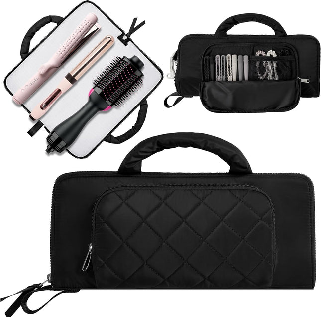 Heat Resistant Hair Tool Organizer Bag for Curling Iron & Straightener