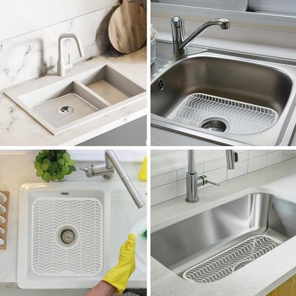 2-Pack Sink Protectors – 12"x11" Dish Rack, Scratch & Stain Guard