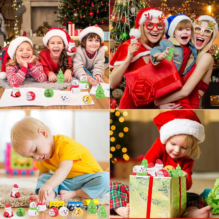 10PCS Mini Pull Back Christmas Cars Toys Party Favors for Kids Stocking Stuffers