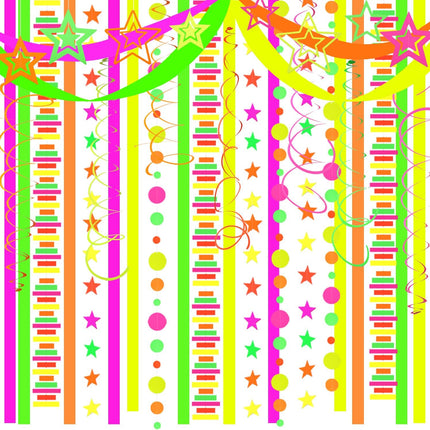 540ft UV Neon Garland – Glow in the Dark Streamers for Birthday & Wedding