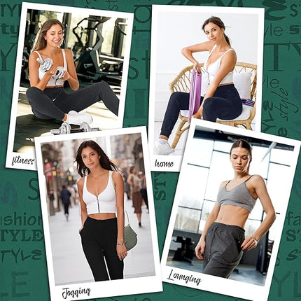 Women's Joggers with Pockets, Drawstring Sweatpants for Workout & Lounge