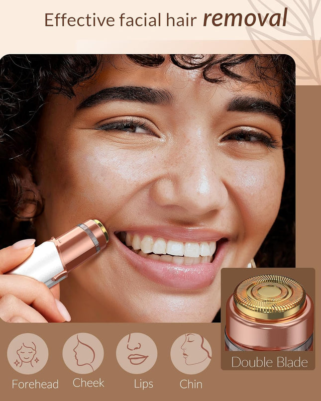 Facial Hair Remover for Women – Painless, Rechargeable Electric Face Shaver
