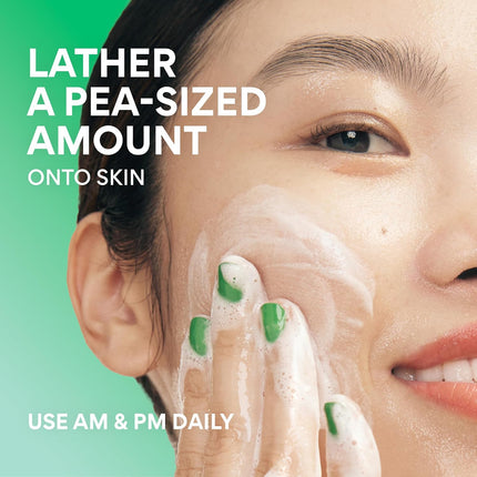 Green Tea Amino Acid Cleansing Foam Sulfate Free Hydrating Korean Face Wash