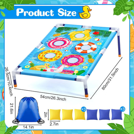 Bean Bag Toss Game for Kids, Portable Cornhole Set with Bean Bags, Indoor Outdoor Yard Toy