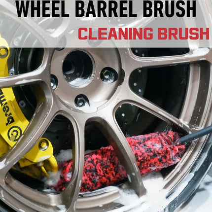 4 Pack Car Wheel Cleaning Brush Kit Long Handle Rim Tire Detailing Brush Set