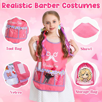 36PCS Hair Salon Toy Set for Girls – Pretend Play Makeup Kit with Stylist Accessories