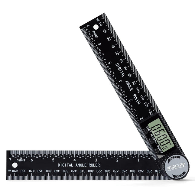 Digital Angle Finder Protractor 7 Inch 200mm Adjustable Angle Ruler Measuring Tool