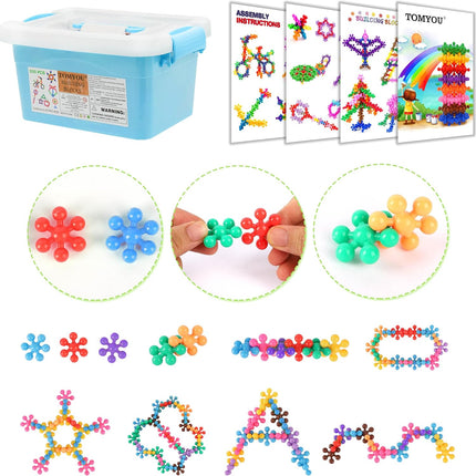 200-Piece STEM Building Blocks – Educational Interlocking Discs for Kids 3+