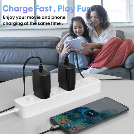2-Pack Fast Type C Charger, 4FT USB C Cable, Compatible with S24U, iPhone 16/15