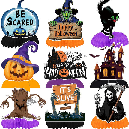 9-Piece Halloween Table Centerpieces, Spooky Party & Birthday Decorations for Home