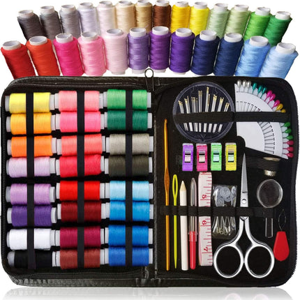 94 Piece Sewing Kit Set with Multicolor Thread Needles and Accessories