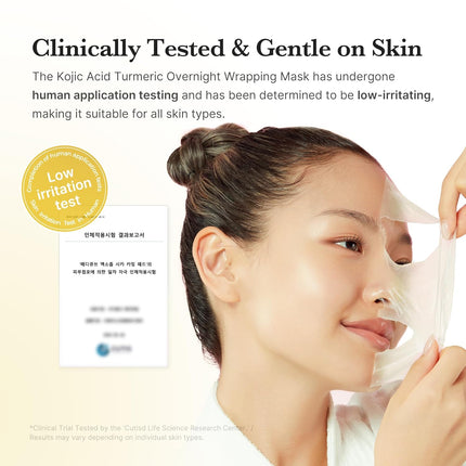 Brightening Overnight Peel-Off Mask – Kojic Acid & Vitamin C Skincare