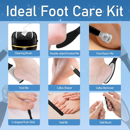 Electric Foot Callus Remover – Waterproof, 2 Speeds, 3 Rollers, Rechargeable