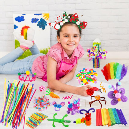 Arts & Crafts Supplies Kit – DIY Craft Set for Kids, Preschool & Kindergarten