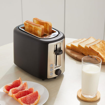 2-Slice Toaster with Bagel Function, Defrost, Cancel Buttons & Crumb Tray