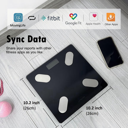 Smart Body Weight & Composition Scale – BMI, Muscle, Fat, Bluetooth