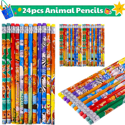 24Pack Stationery Party Favors for Kids – Birthday Goodie Bags, Classroom Gifts