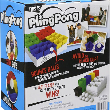 PlingPong Board Game Set for Kids & Adults, Indoor Party Entertainment