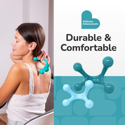 2-Pack Handheld Full Body Massager Pressure Point Tool for Neck Back Shoulder