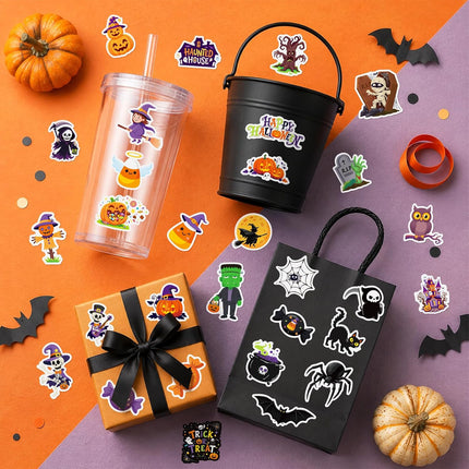 105-Piece Halloween Stickers for Kids, Party Favors, Crafts, Treats & Decorations