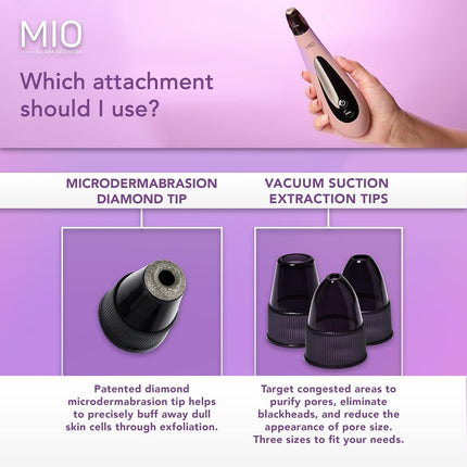 MIO Diamond Tip Microdermabrasion – Blackhead Remover & Pore Cleanser